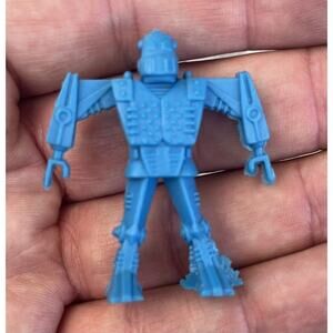 VTG 1980s Arco Rogun Robot Plastic Space Toy Figure Droid Kaiju Blue Rom Gort